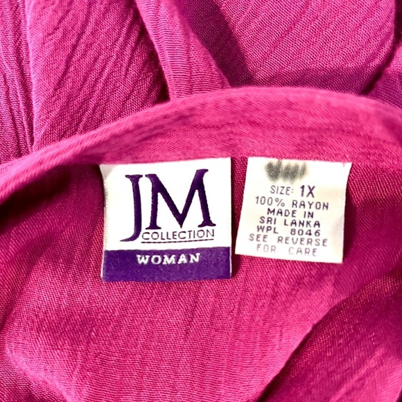 Vintage JM collection /small pleat fabric/full length/buttons/notch collar  💜 - Picture 10 of 10